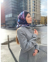 Картинка Дизайнерська шовкова хустка My Scarf "Чарівний сад" 90 на 90 см